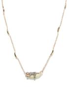 Bibi Van Der Velden - Monkey On Banana Diamond & 18kt Rose-gold Necklace - Womens - Gold Multi