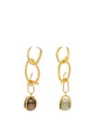 Matchesfashion.com Ryan Storer - Fiji Pearl & 14kt Gold-plated Drop Earrings - Womens - Gold