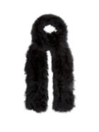 Matchesfashion.com Yves Salomon - Long Feather Scarf - Womens - Black