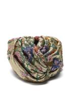Matchesfashion.com Gucci - Metallic Floral Brocade Turban Hat - Womens - Gold