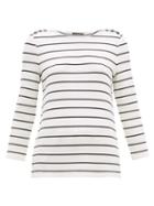 Matchesfashion.com A.p.c. - Myrtille Breton Striped Top - Womens - Navy White