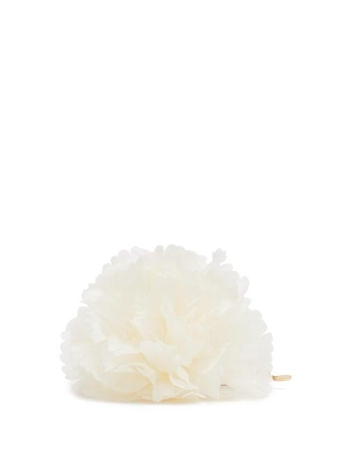 Matchesfashion.com Alexandre Vauthier - Silk Flower Brooch - Womens - White