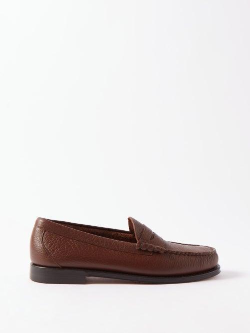 G.h. Bass & Co. - Weejun Heritage Larson Leather Loafers - Mens - Brown