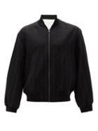 Matchesfashion.com Ann Demeulemeester - Reversible Cotton Bomber Jacket - Mens - Black White