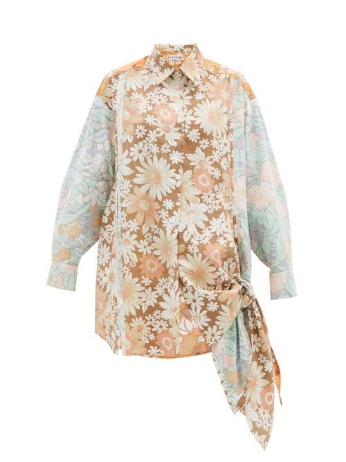 Matchesfashion.com Rave Review - Maya Oversized Floral-print Upcycled-cotton Shirt - Womens - Multi