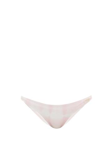Matchesfashion.com Solid & Striped - Rachel Tie-dye Bikini Briefs - Womens - Light Pink
