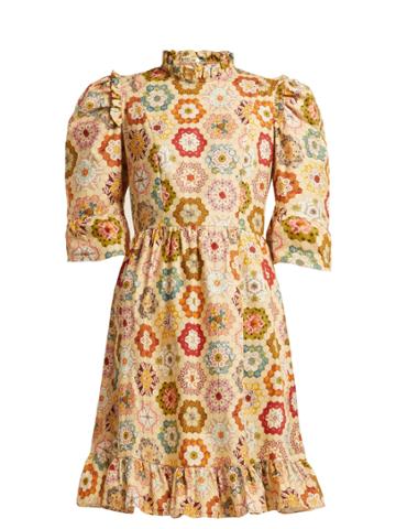 Batsheva Kaleidoscopic-print Cotton Dress