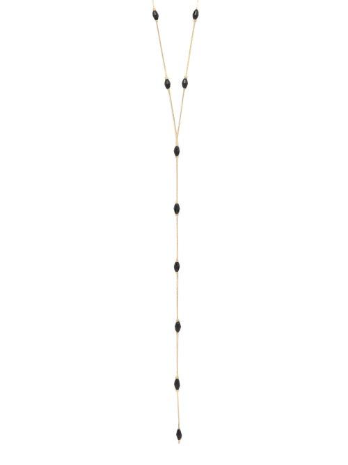 Matchesfashion.com Anissa Kermiche - Beaded Gold Plated Lariat Necklace - Womens - Gold