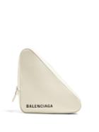 Matchesfashion.com Balenciaga - Triangle Pochette M - Womens - White Black