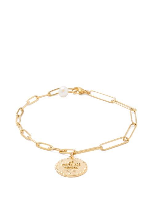 By Alona - Stella Pearl & 18kt Gold-plated Bracelet - Womens - Gold Multi