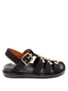 Ladies Shoes Marni - Fisherman Crystal-embellished Canvas Sandals - Womens - Black