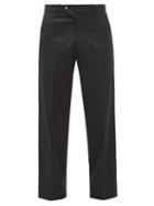 Sasquatchfabrix - Zigzag-trim Tailored Trousers - Mens - Black