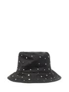 Matchesfashion.com Ganni - Studded Recycled-shell Bucket Hat - Womens - Black
