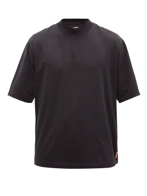 Matchesfashion.com Acne Studios - Esco High-neck Cotton T-shirt - Mens - Black