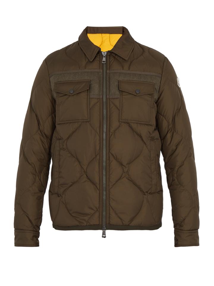 Moncler Stephan Point-collar Down Coat