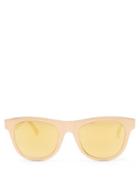 Matchesfashion.com Bottega Veneta - D-frame Metal Sunglasses - Mens - Gold