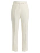 Matchesfashion.com Etro - Violante Straight Leg Stretch Cady Trousers - Womens - White