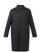 Valentino - Reversible Wool And Nylon Overcoat - Mens - Black