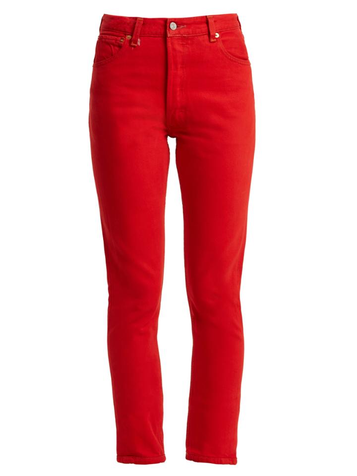 Re/done Originals X Levi's High-rise Straight-leg Jeans