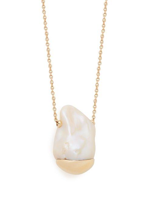 Matchesfashion.com Mizuki - Baroque Pearl Gold Necklace - Womens - Pearl