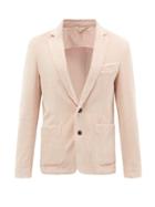 Officine Gnrale - Single-breasted Cotton-corduroy Suit Jacket - Mens - Pink