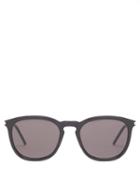 Matchesfashion.com Saint Laurent - Round Acetate Sunglasses - Womens - Black Silver