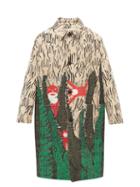 Walter Van Beirendonck - Hand-print Twill Overcoat - Mens - Multi