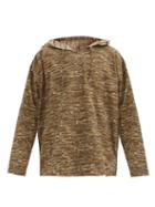 Matchesfashion.com South2 West8 - Fish-print Cotton-canvas Hooded Tunic - Mens - Brown