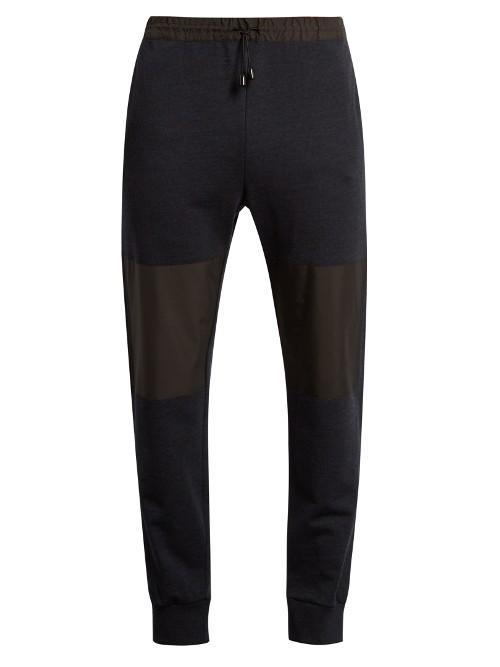 Helbers Nylon-panelled Wool And Cashmere-blend Track Pants
