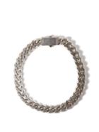 Matchesfashion.com Saint Laurent - Curb-link Metal Necklace - Womens - Silver