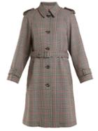 Matchesfashion.com Redvalentino - Houndstooth Trench Coat - Womens - Red Multi