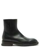 Alexander Mcqueen - Tread Leather Ankle Boots - Mens - Black