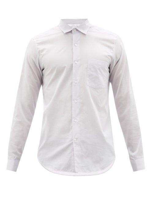 Matchesfashion.com Caruso - Patch-pocket Cotton-poplin Shirt - Mens - Light Purple