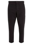 Matchesfashion.com Oliver Spencer - Judo Tapered Leg Cropped Cotton Twill Trousers - Mens - Black