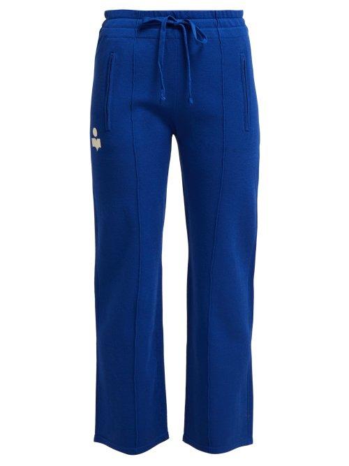 Matchesfashion.com Isabel Marant Toile - Dobbs Straight Leg Track Pants - Womens - Blue
