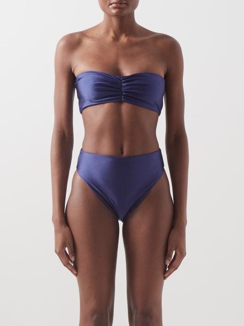 Jade Swim - Ava Bandeau Bikini Top - Womens - Navy