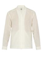 Matchesfashion.com Sasquatchfabrix - Big Wa Neck Shawl Collar Shirt - Mens - White