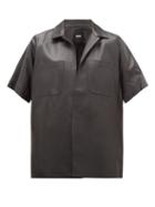 Matchesfashion.com Dodo Bar Or - Yulanda Leather Shirt - Womens - Black