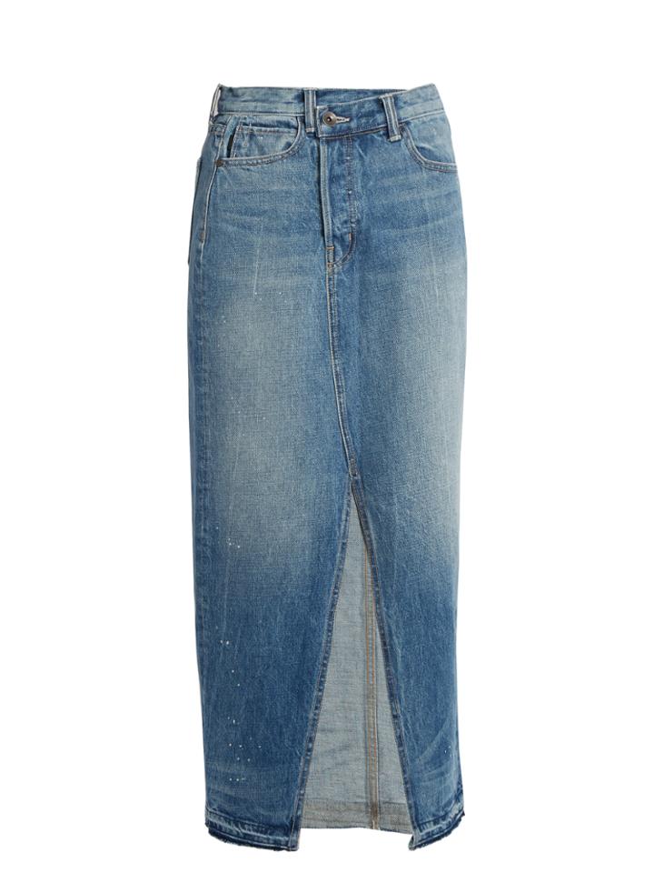 Helmut Lang Reconstructed Denim Skirt