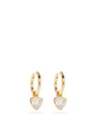 Matchesfashion.com Theodora Warre - Shapeshifter Topaz & Gold-plated Hoop Earrings - Womens - Yellow Gold