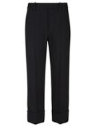 Simone Rocha - High-rise Crepe Straight-leg Trousers - Womens - Black