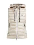 Matchesfashion.com Moncler - Sucrette Hooded Quilted Down Gilet - Womens - Beige