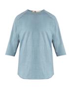 By Walid Raw-edge Cotton Baseball T-shirt