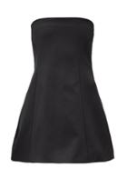 Matchesfashion.com Khaite - Ginger Bandeau Structured Mini Dress - Womens - Black
