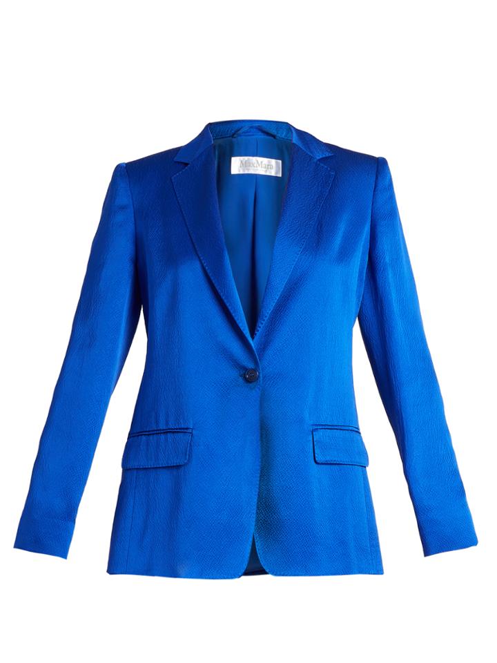 Max Mara Valdai Hammered-silk Jacket