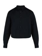 Matchesfashion.com Raf Simons - Cropped Cotton Poplin Shirt - Mens - Black
