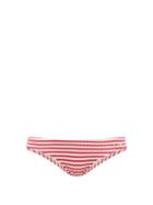 Matchesfashion.com Solid & Striped - The Elle Striped Ribbed Bikini Briefs - Womens - Pink Stripe