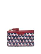 Matchesfashion.com Anya Hindmarch - I Am A Plastic Bag Printed-canvas Cardholder - Womens - Navy Multi