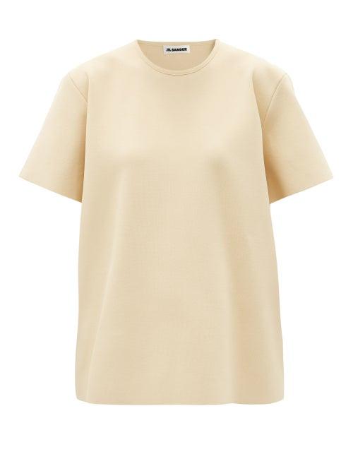 Matchesfashion.com Jil Sander - Oversized Stretch-knit T-shirt - Womens - Cream