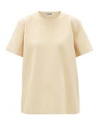 Matchesfashion.com Jil Sander - Oversized Stretch-knit T-shirt - Womens - Cream